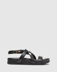 NYOTA LEATHER SANDAL BLACK
