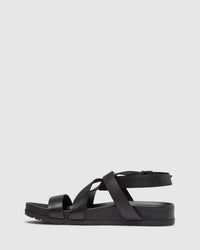 NYOTA LEATHER SANDAL BLACK