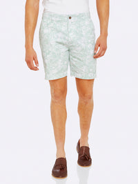 HENRY PRINTED COTTON SHORTS GREEN