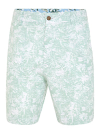 HENRY PRINTED COTTON SHORTS GREEN