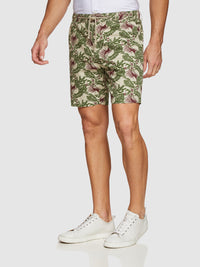 FREDDY TROPICS PRINTED SHORTS CARAMEL MULTI