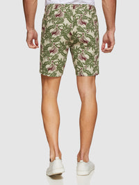 FREDDY TROPICS PRINTED SHORTS CARAMEL MULTI