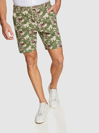 FREDDY TROPICS PRINTED SHORTS CARAMEL MULTI