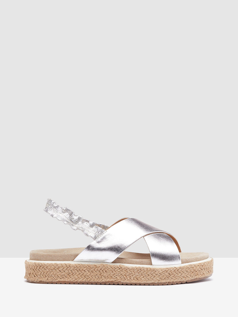 PORTIA ESPADRILLE SILVER