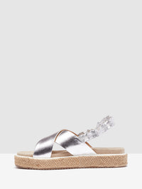 PORTIA ESPADRILLE SILVER