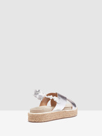 PORTIA ESPADRILLE SILVER