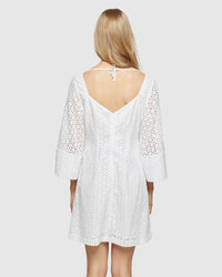 SHIRA BRODERIE DRESS WOMENS DRESSES