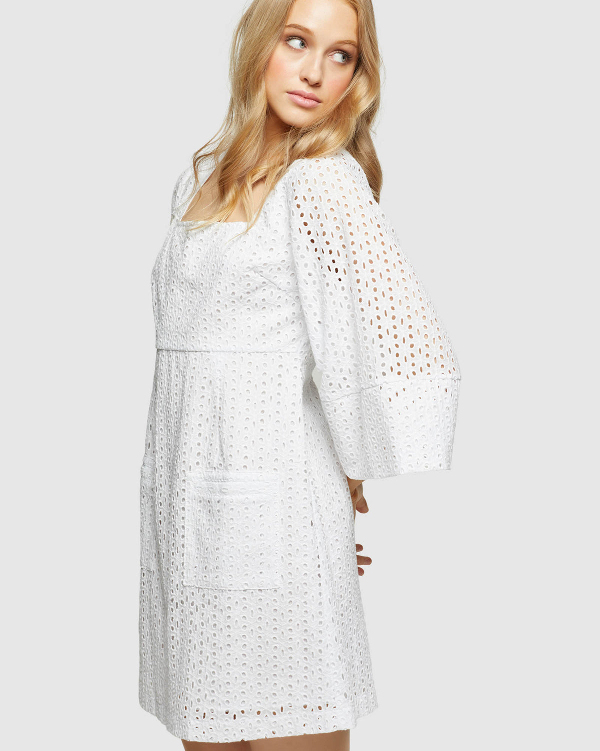SHIRA BRODERIE DRESS WOMENS DRESSES