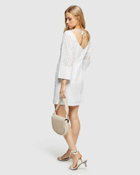 SHIRA BRODERIE DRESS WOMENS DRESSES