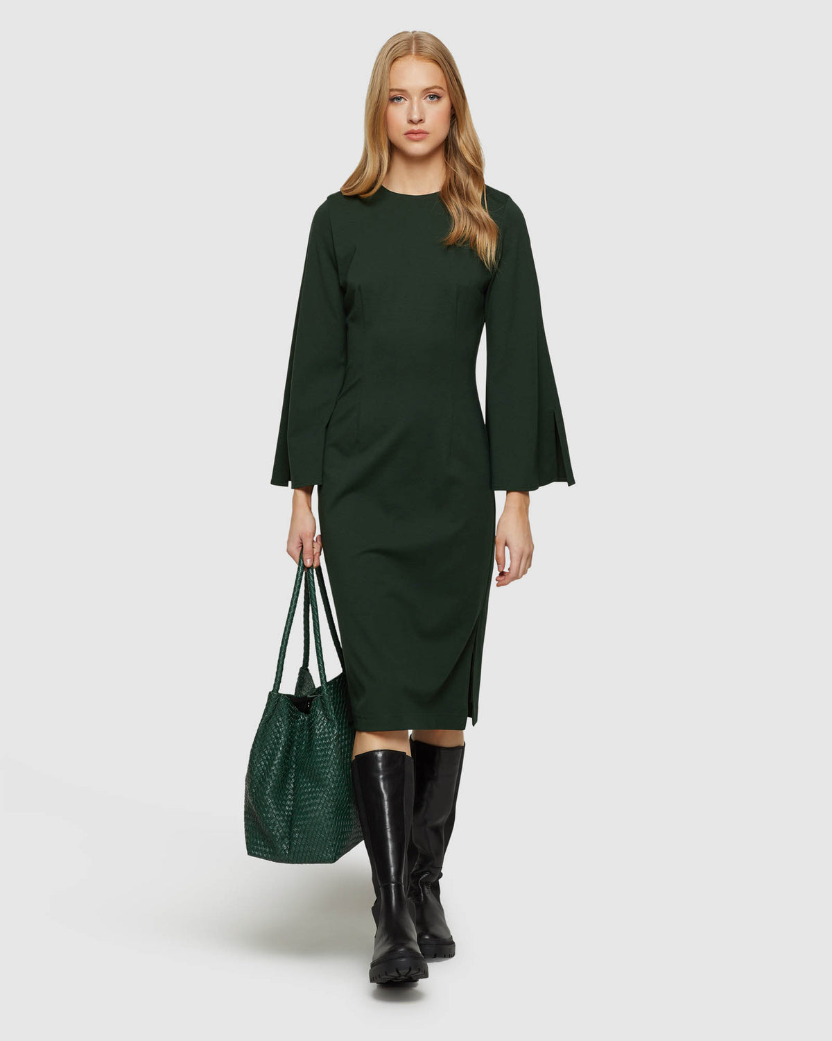BRAILEY PONTI DRESS WOMENS DRESSES