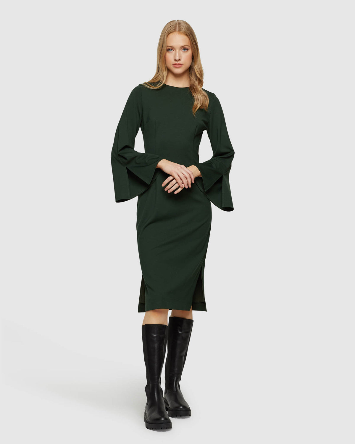 BRAILEY PONTI DRESS WOMENS DRESSES
