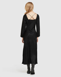 CAMILLE BIAS MIDI DRESS WOMENS DRESSES