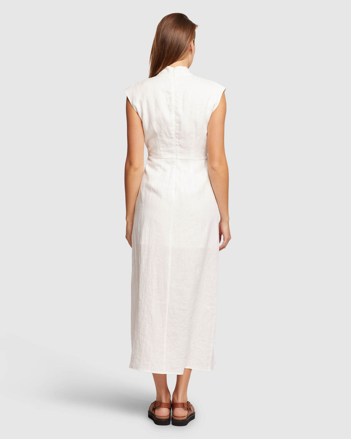 INGRID LINEN DRESS WOMENS DRESSES