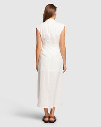 INGRID LINEN DRESS WOMENS DRESSES