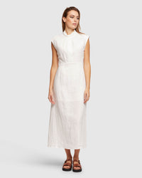INGRID LINEN DRESS WOMENS DRESSES