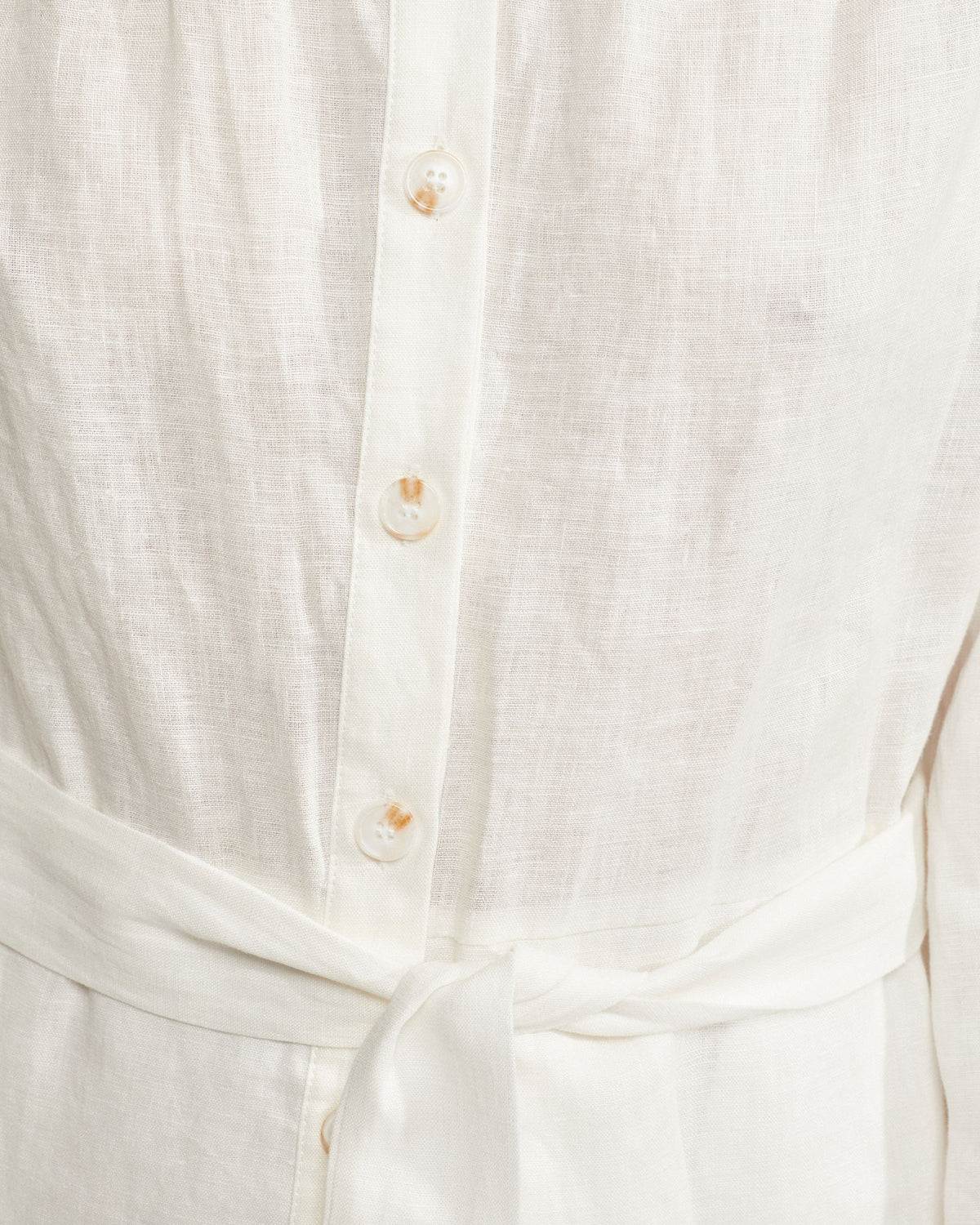 Kiana Balloon Sleeve Linen Dress