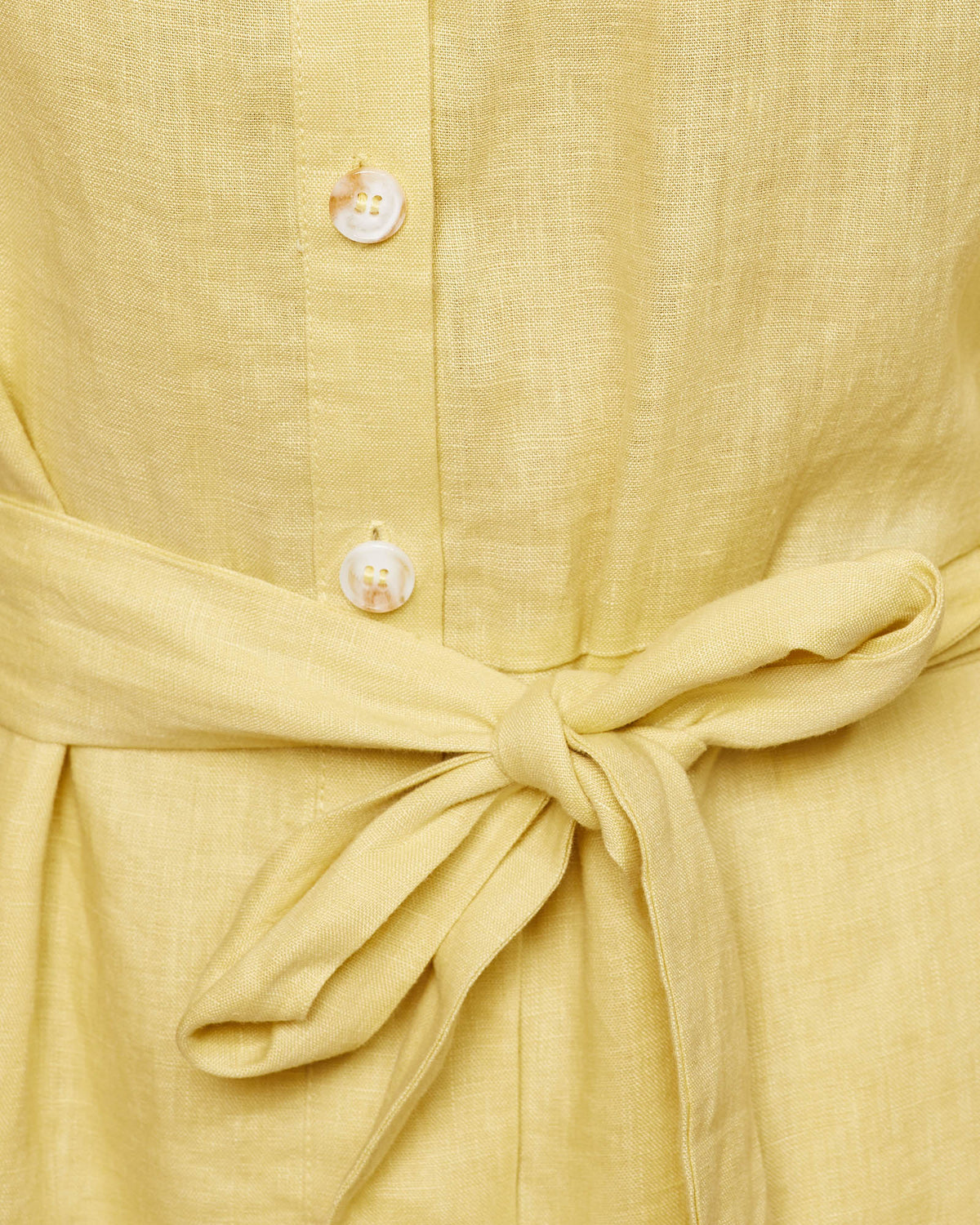 KIANA BALLOON SLEEVE LINEN DRESS WOMENS DRESSES