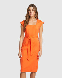 BELINDA PONTI DRESS WOMENS DRESSES