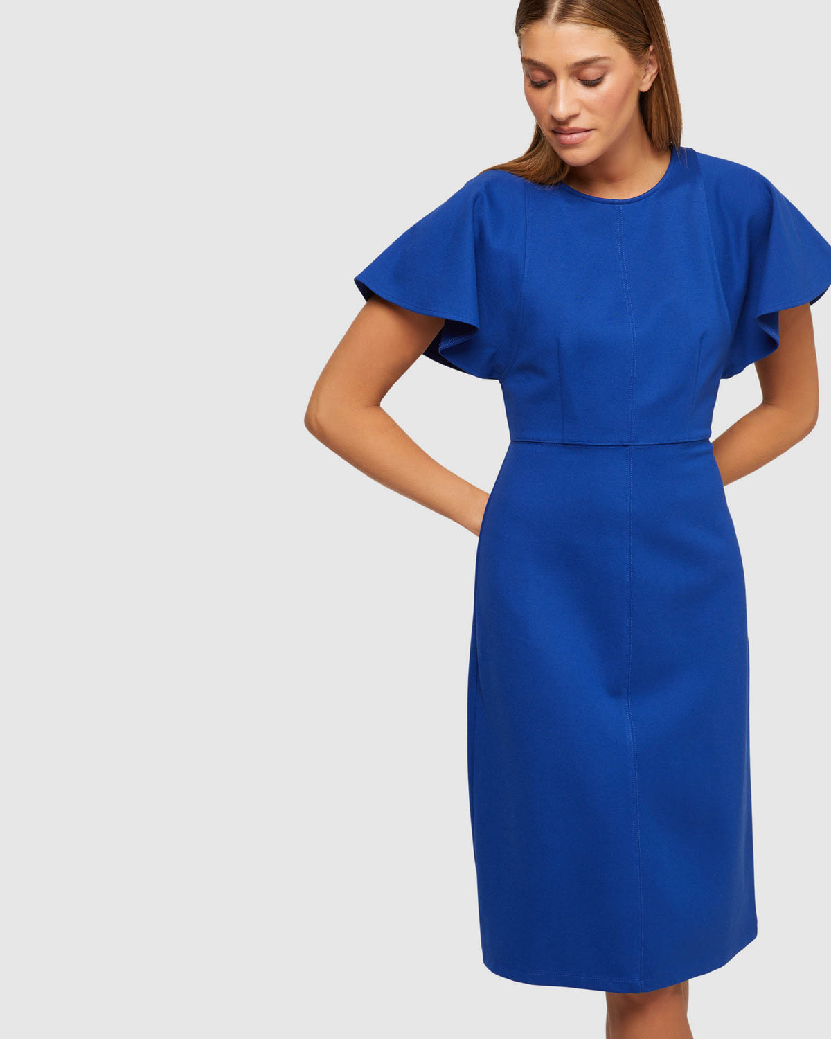 ABIGAIL PONTI DRESS WOMENS DRESSES
