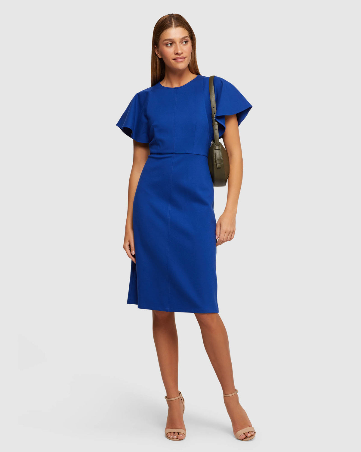 ABIGAIL PONTI DRESS WOMENS DRESSES
