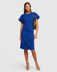 ABIGAIL PONTI DRESS WOMENS DRESSES