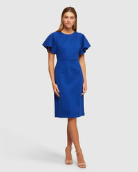 ABIGAIL PONTI DRESS WOMENS DRESSES