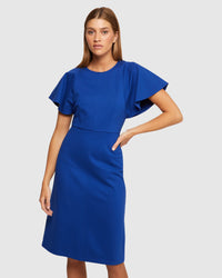 ABIGAIL PONTI DRESS WOMENS DRESSES