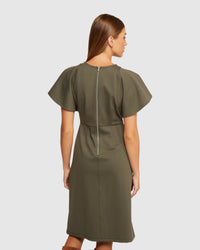 ABIGAIL PONTI DRESS WOMENS DRESSES