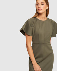 ABIGAIL PONTI DRESS WOMENS DRESSES