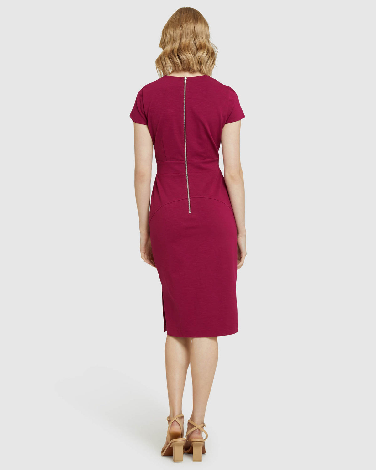 JULIETTE EYELET DETAIL PONTI DRESS