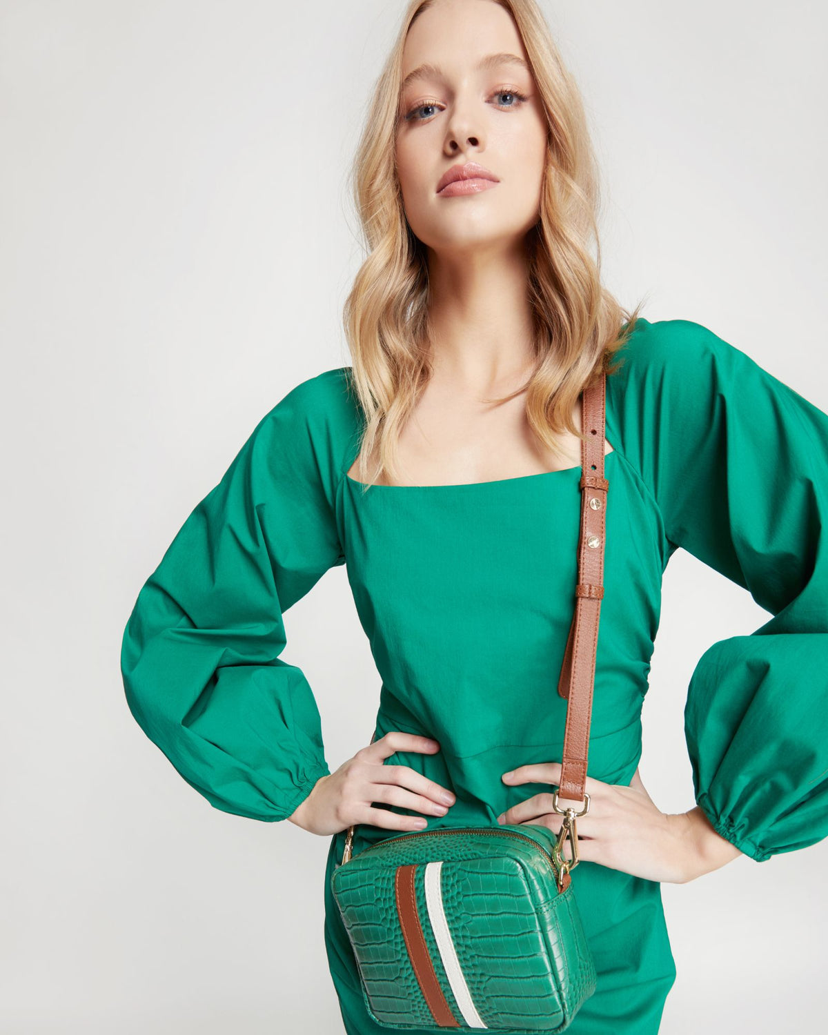 MAGENTA STRETCH COTTON DRESS