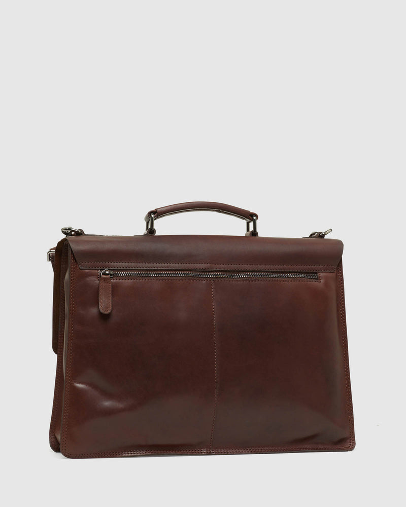 HENDRIX LEATHER BRIEFCASE MENS ACCESSORIES