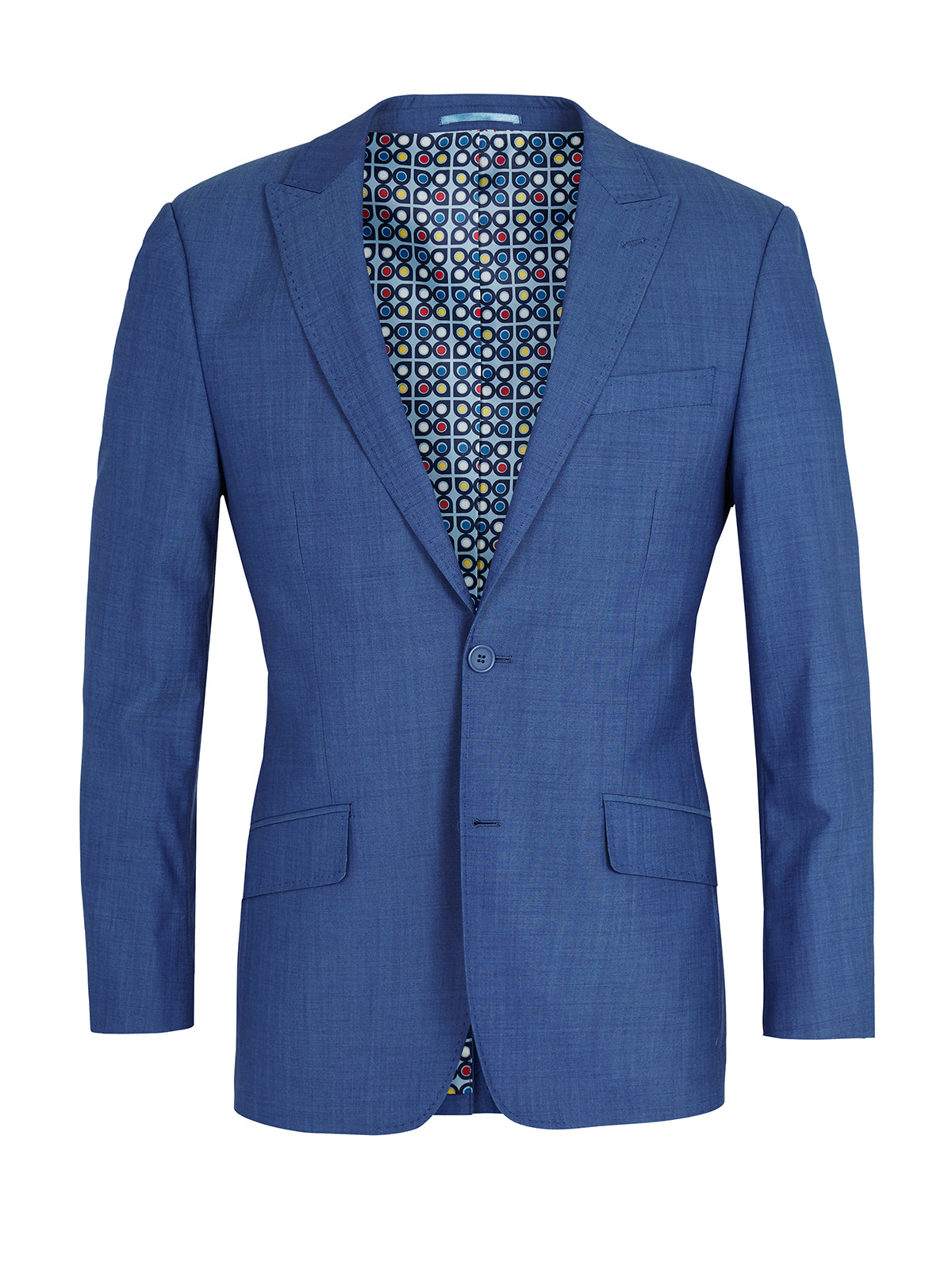 HOPKINS WOOL SUIT JACKET BLUE