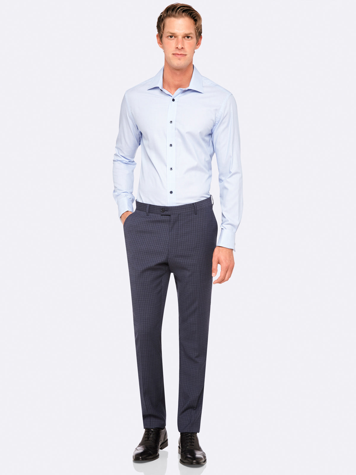 NEW HOPKINS SUIT PANT BLUE