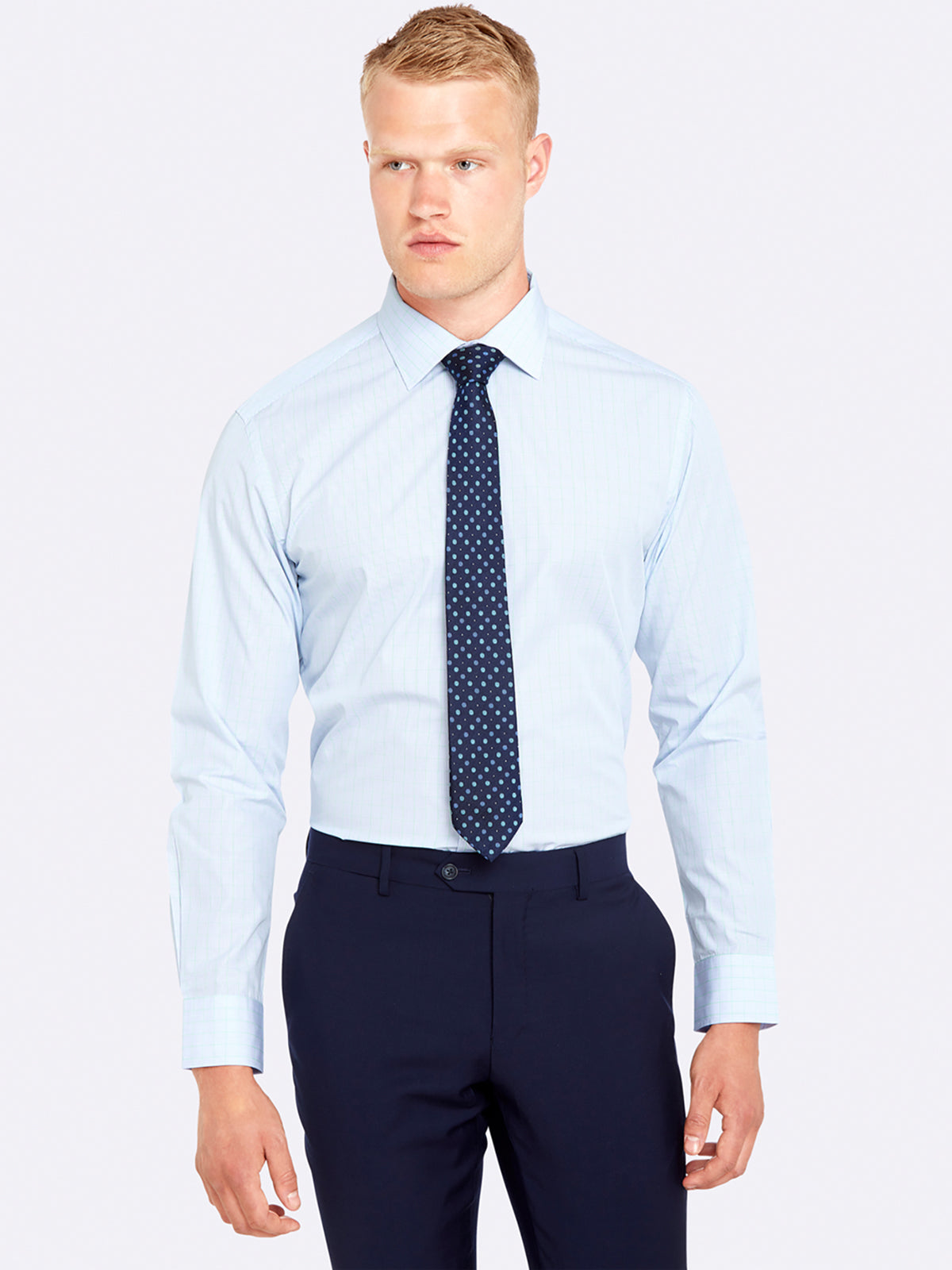 ISLINGTON CHECKED SHIRT GREEN/BLUE