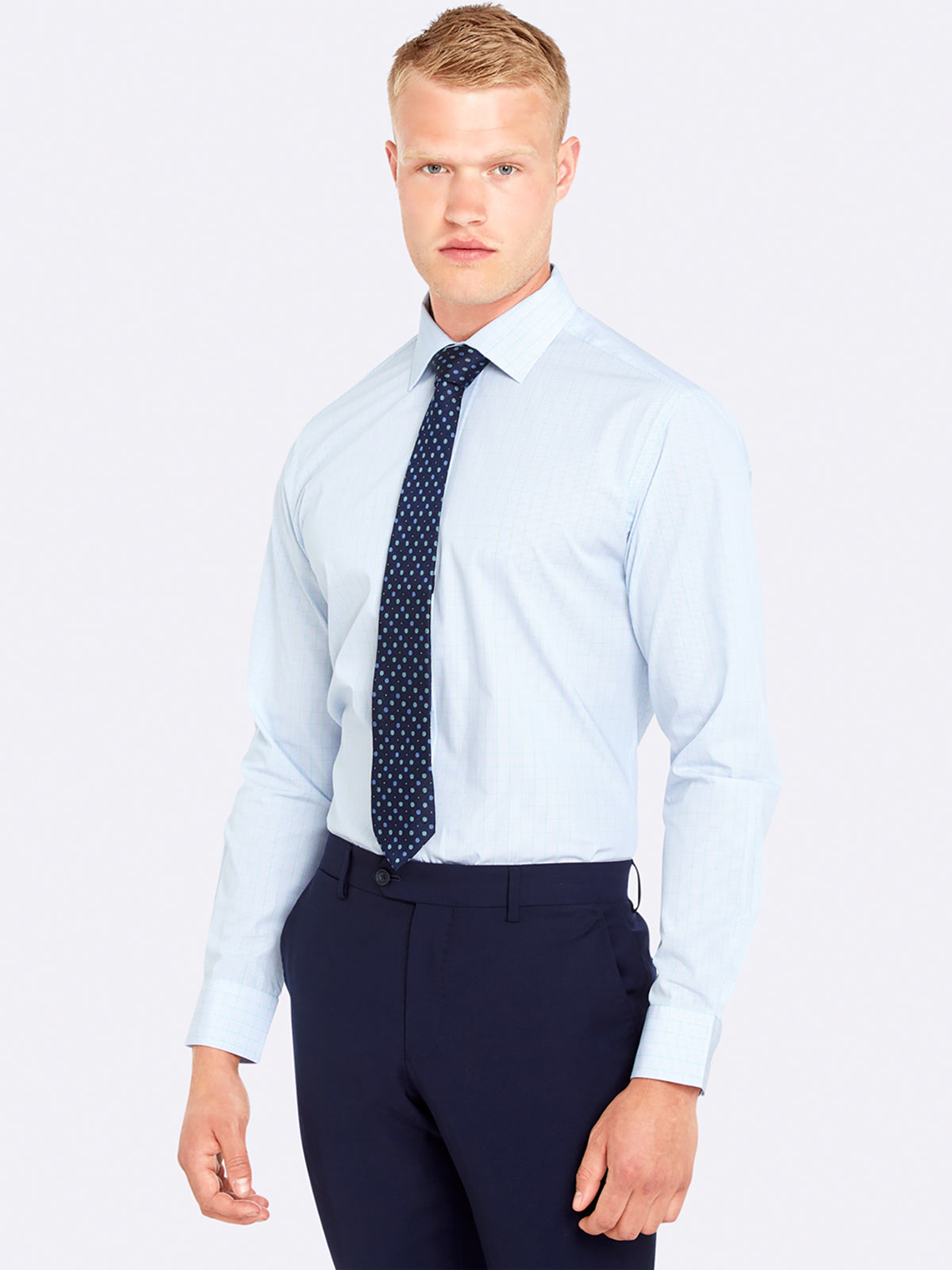 ISLINGTON CHECKED SHIRT GREEN/BLUE