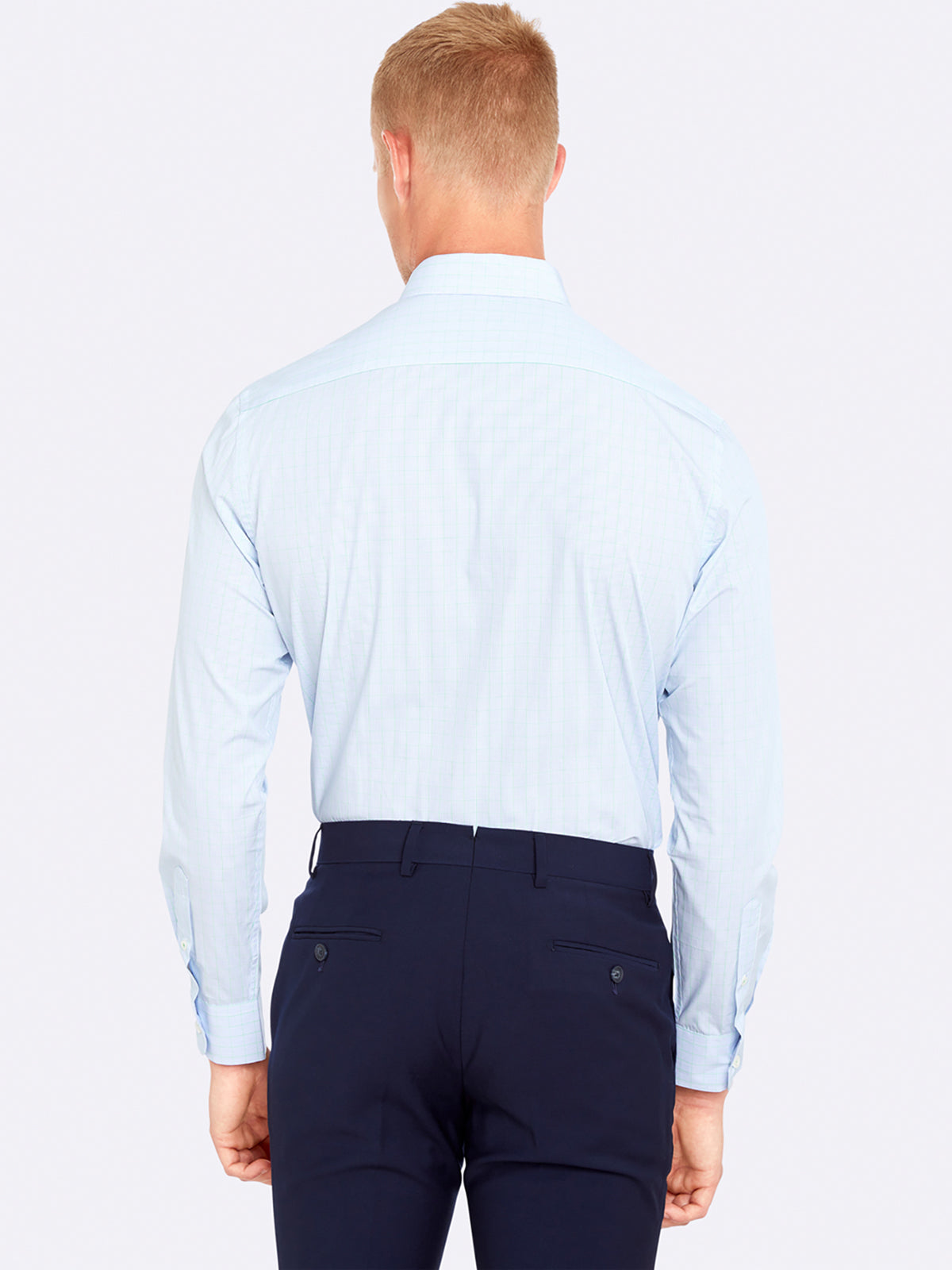 ISLINGTON CHECKED SHIRT GREEN/BLUE