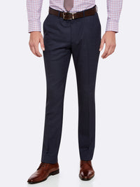 AUDEN WOOL SUIT TROUSERS CHAR
