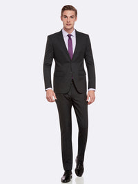 AUDEN WOOL SUIT TROUSERS CHAR