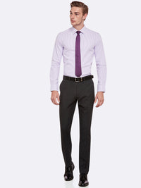 AUDEN WOOL SUIT TROUSERS CHAR