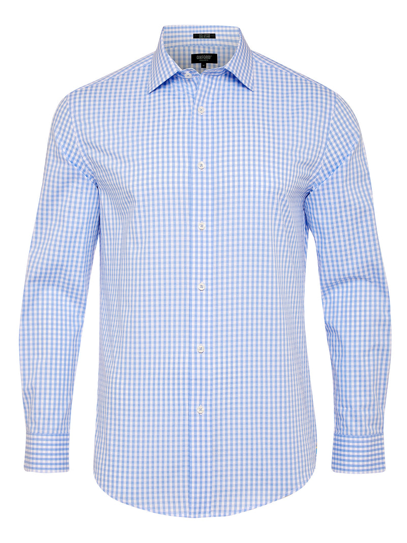 ISLINGTON CHECKED SHIRT BLUE