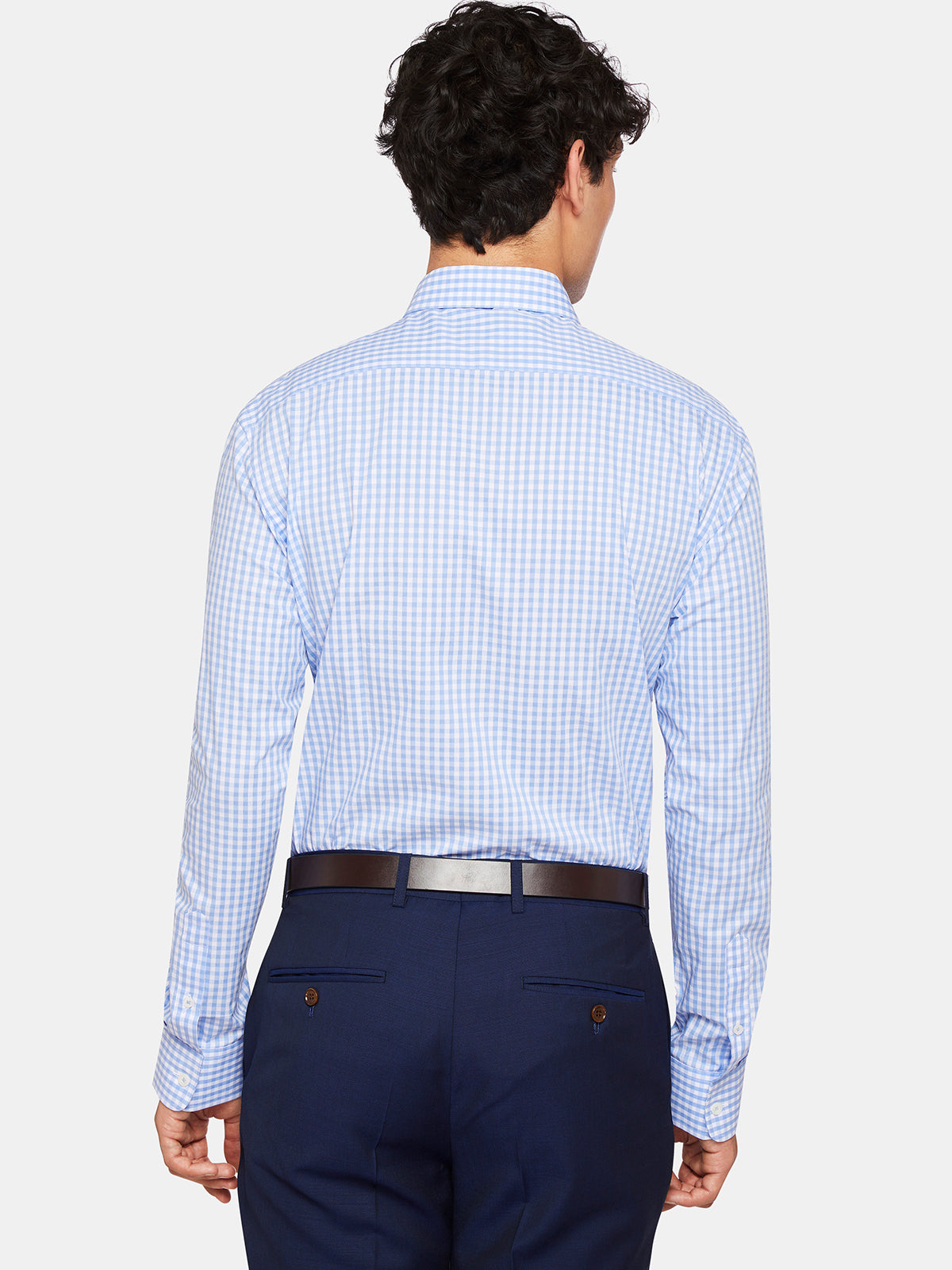 ISLINGTON CHECKED SHIRT BLUE