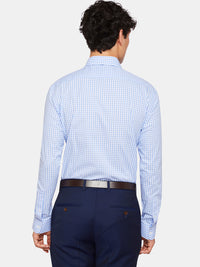 ISLINGTON CHECKED SHIRT BLUE