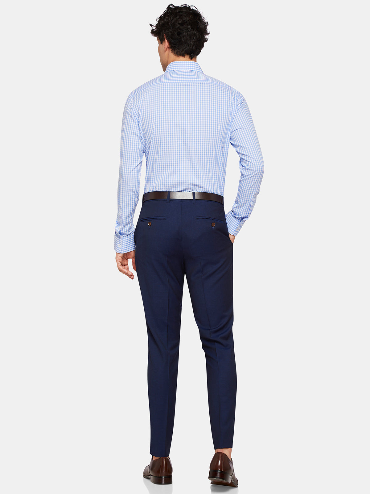 ISLINGTON CHECKED SHIRT BLUE