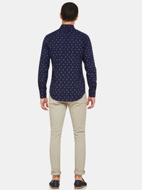KENTON FLORAL PRINTED SHIRT NAVY