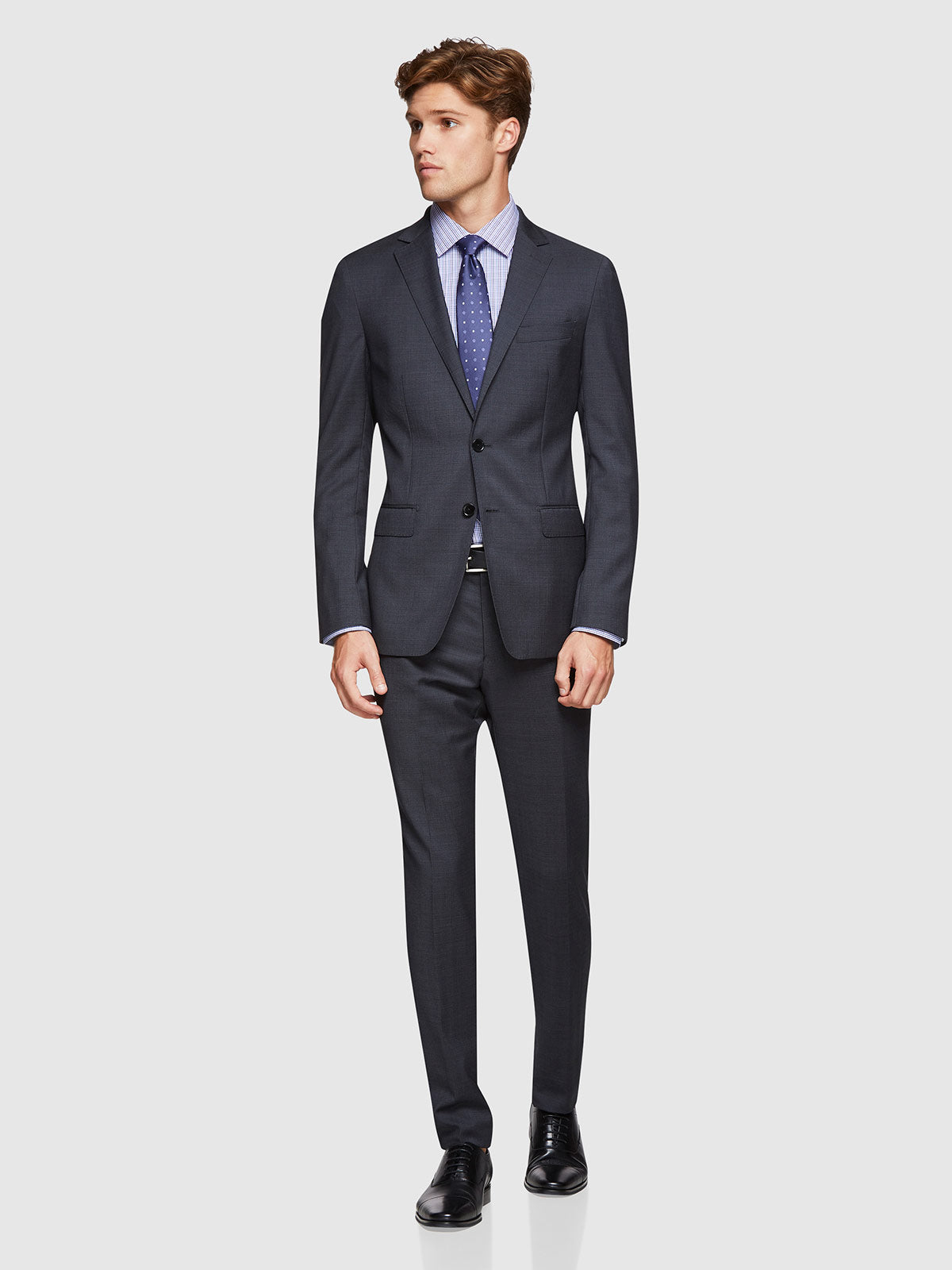 BYRON WOOL SUIT JKT CHARCOAL