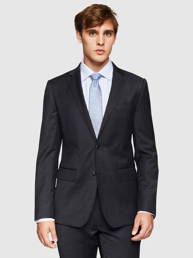 AUDEN WOOL SUIT JACKET CHARCOAL