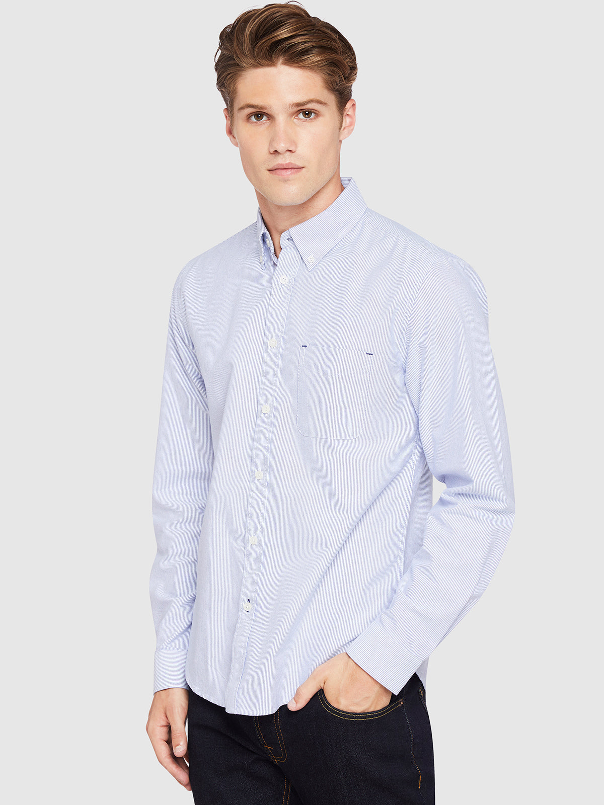 UXBRIDGE STRIPED SHIRT NAVY