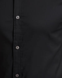 BLACK STRETCH TRAVEL SHIRT BLACK