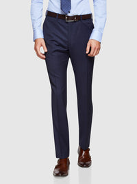 HOPKINS WOOL SUIT TROUSERS NAVY